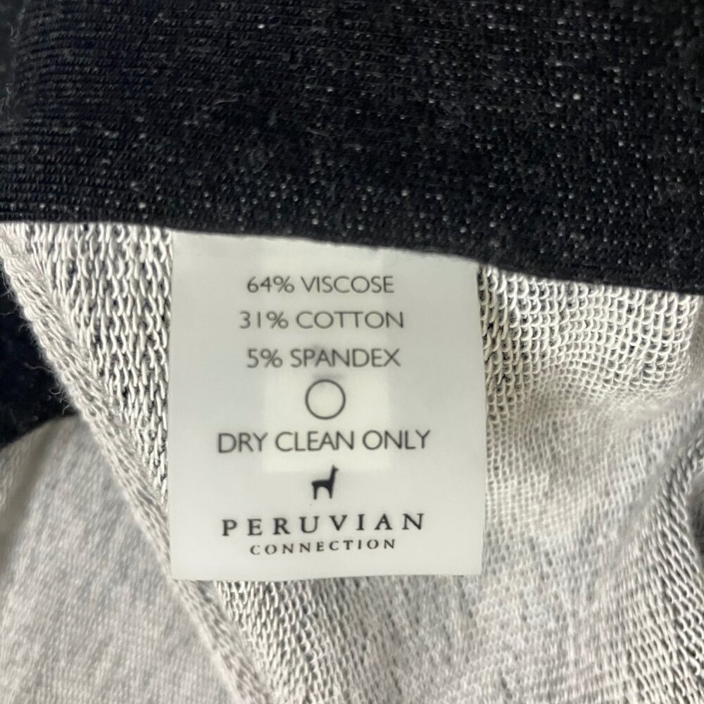 Peruvian Connection Black Open Front Cardigan Jac… - image 6